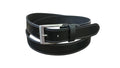 Jacaru 6014 Stitched Leather Belt Black 35mm