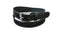 Jacaru 6014 Stitched Leather Belt Black 35mm