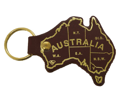 Jacaru 6406 Keyring Aust. Map Printed