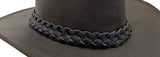 Jacaru 6531 Full Grain Leather Hatband 5-Plait
