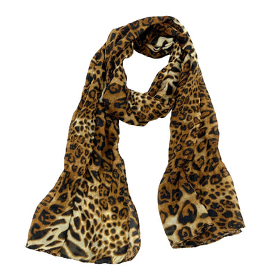 Jacaru 1679/38 Large Leopard Scarf
