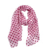 Jacaru 1684/5 Pink Polkadots Scarf