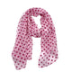 Jacaru 1684/5 Pink Polkadots Scarf