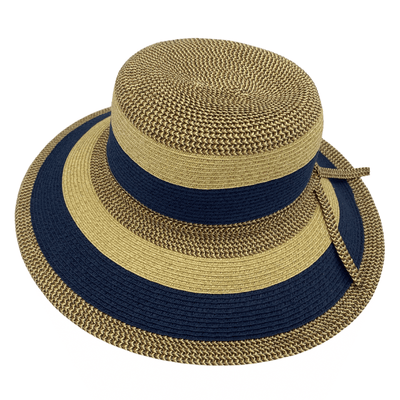 Jacaru 1752 Striped Wide Brim Hat