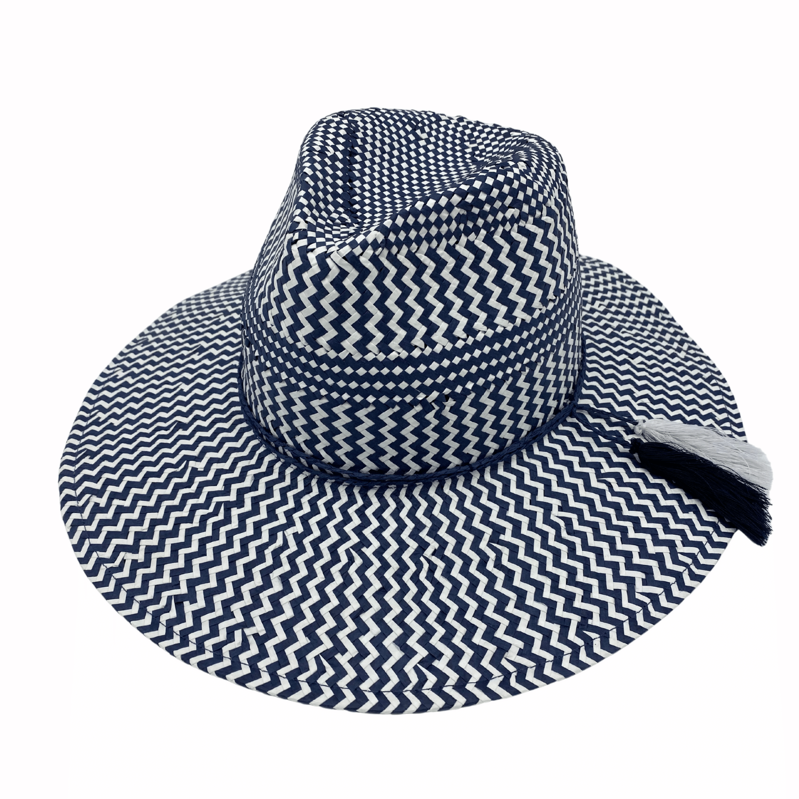 Jacaru 1864 Navy & White Paper Hat