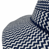 Jacaru 1864 Navy & White Paper Hat