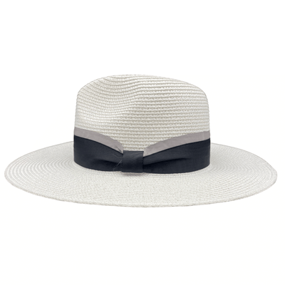 Jacaru 1867 White Panama Hat Ribbon