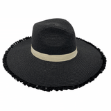 Jacaru 1868 Wide Brim Ladies Hat Black