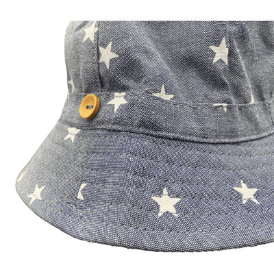 Jacaru 1876 Babies Blue Stars Bucket Hat