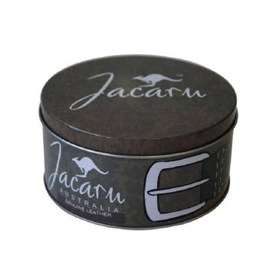 Jacaru 6014 Stitched Leather Belt Black 35mm