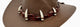 Jacaru 6567 Crocodile Leather Hatband with 5 Croc Teeth