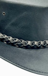 Jacaru 6530 Leather Hatband hand-plaited 3-Plait