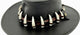 Jacaru 6570 Crocodile Leather Hatband with 11 Croc Teeth