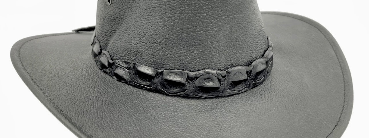 Jacaru 6564 Crocodile Leather Hatband